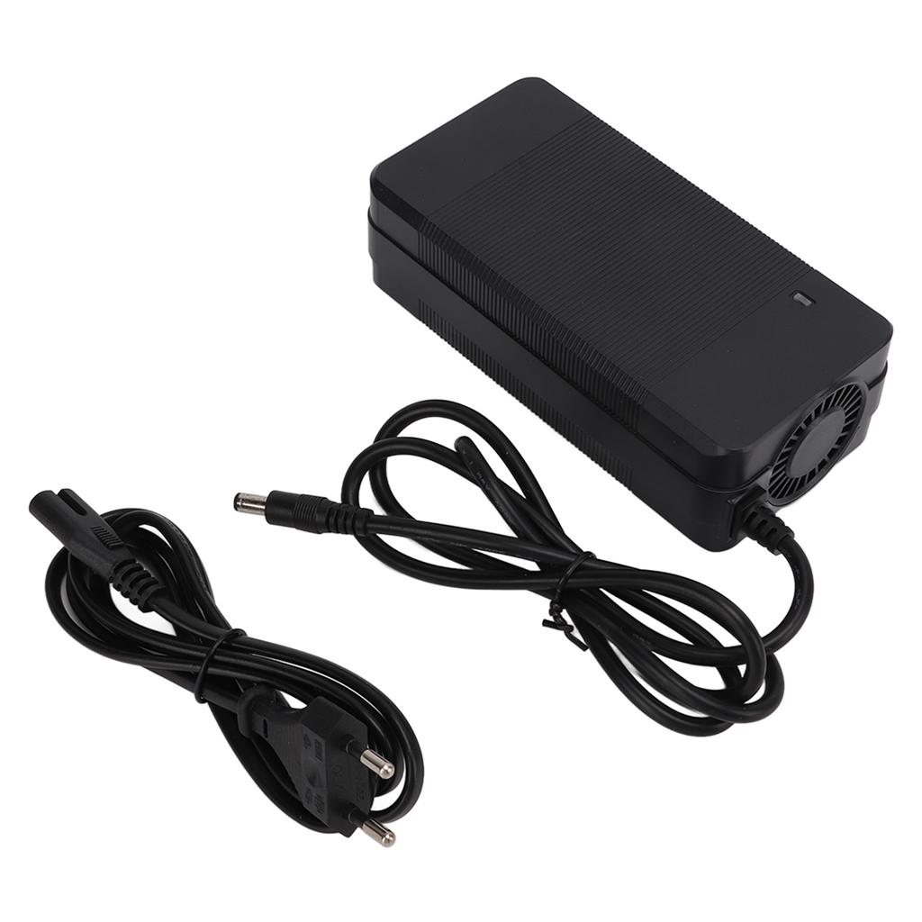 Lithium Ion Battery Charger Power Adapter with LED Indicator 54.6V 2A for Electric Scooter 100‑240VEU Plug