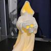 Halloween Decoration 3D Printed Ghosts Figure Faceless Standing Ghost Statue Ornament with LED Tea Lights