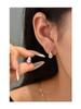 Серьги из стерлингового серебра S925 с квадратным цирконом в форме слезы - 2026 Модные легкие роскошные серьги для женщин