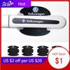 Новая Защитная наклейка на ручку двери из ПУ, противоударная, для Volkswagen GTI Polo Golf Passat Tiguan Arteon Touareg CC