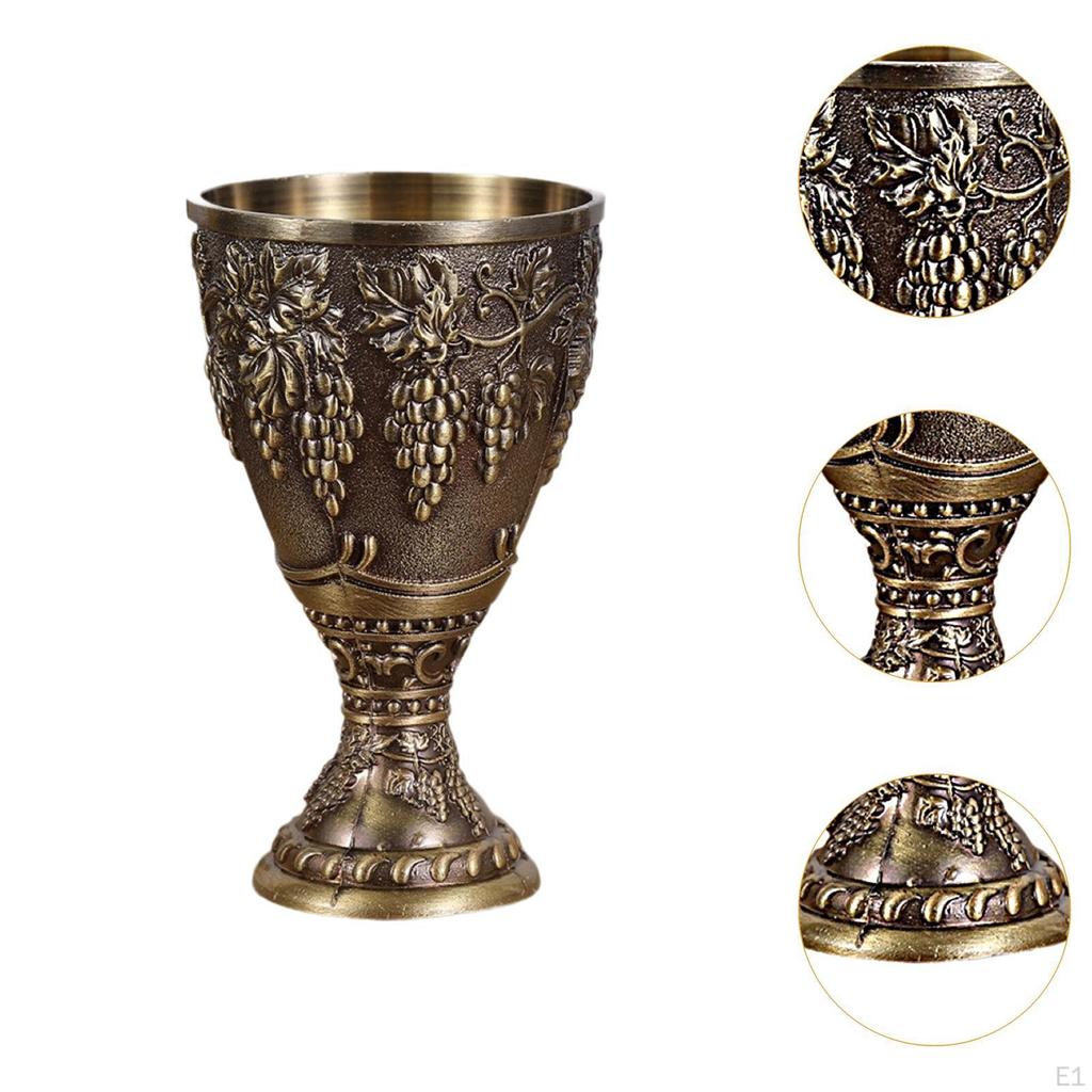 Vintage Medieval Goblet Cup Engraving Novelty Gifts Anniversary Antique Handmade Multipurpose