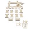 Embroidery Thread Organizer Board Lightweight Sewing Machine Shape Wooden  Stitch Floss Holder