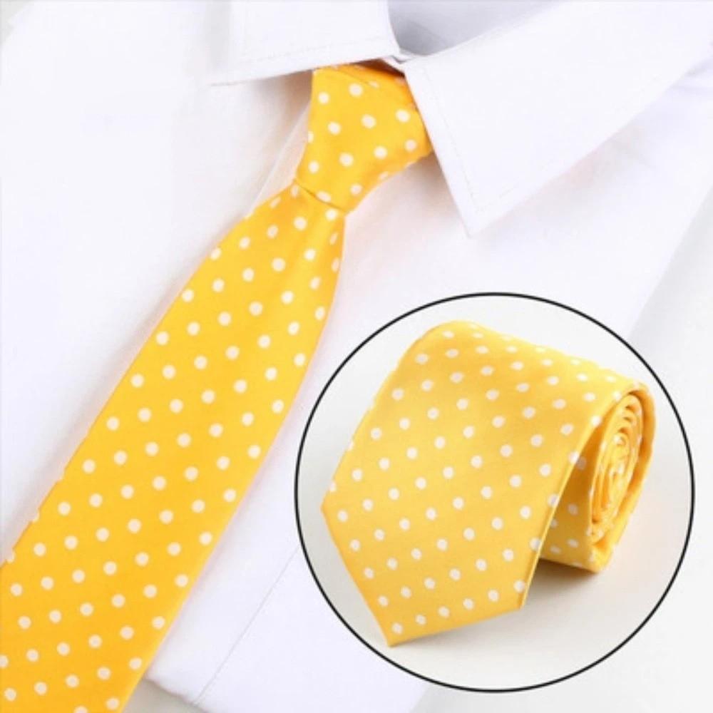 Modern Polka Dot Formal Necktie 8CM Width Business Necktie Groom Men Tie Party