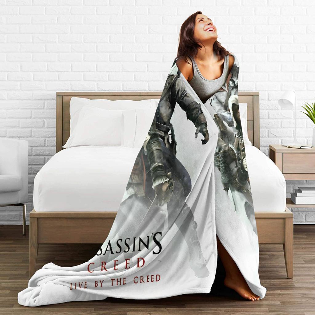 A-Assassins C-Creeds Пледы Коралловый Флис Плюшевые Дышащие Легкие Тонкие Пледы для Кровати Путешествий Постельное Белье Пледы