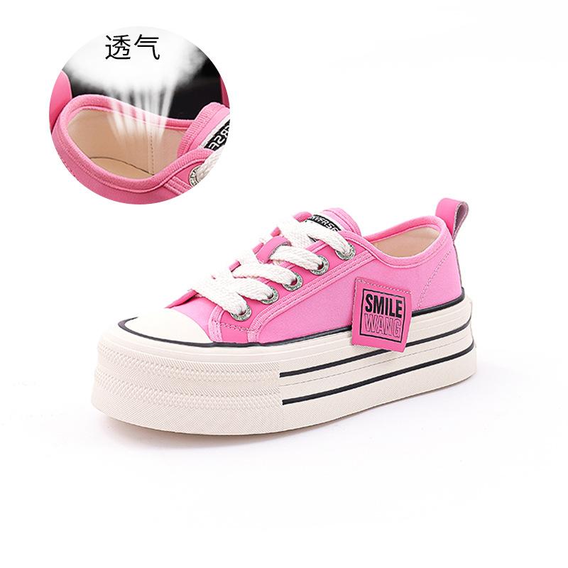 Genuine leather women's shoes 2025 spring new women's heightening platform white shoes women's casual versatile muffin baseplate shoes