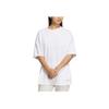 Adidas Letter Print Loose Round Neck Short Sleeve T-Shirt Women Tops White IP3960