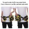 Adjustable Waist Belt Pouch 360 Rotating Tools Storage Bag Electrician Tool Bag Electrician