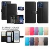 Для Motorola Moto E13 E20 G05 G54 Edge 40... Чехол-кошелек из овечьей кожи, многоразовые слоты для карт и подставка, противоударный защитный чехол (10 цветов)