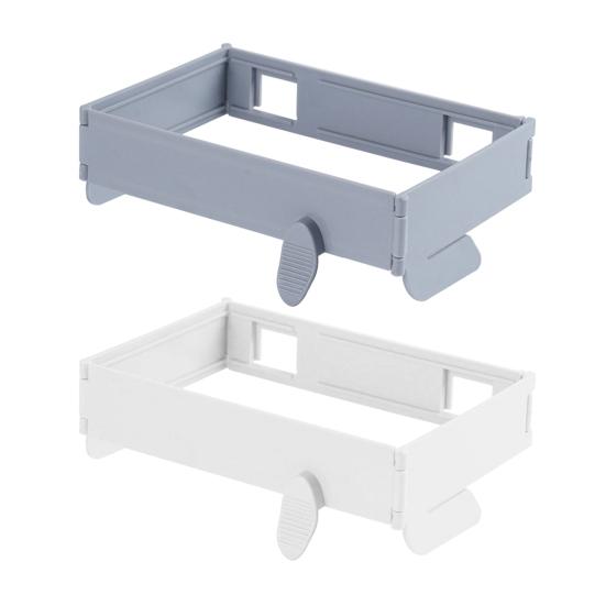 Yousheng 2Pcs Foldable Trash Bag Holder Large Opening Design Snap Fastening Space Saving Foldable Garbage Rack