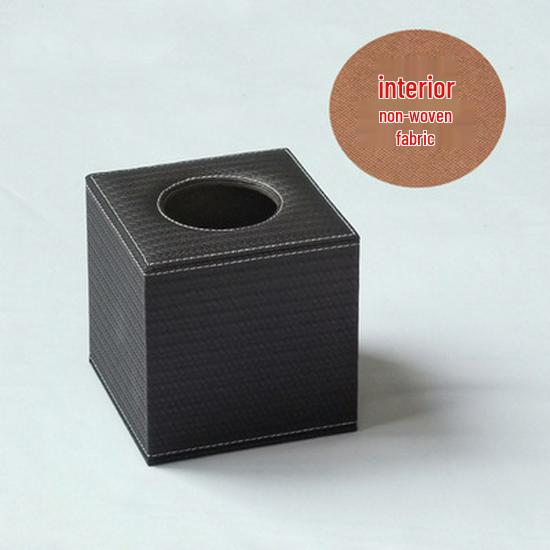 Nordic Luxury Leather Tissue Box - Creative Pull-out Design for Home or Hotel, Customizable Logo