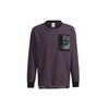 Originals Trefoil Premium Woven Long Sleeve Tee With Front Zip Pocket Men Tops Purple H58049