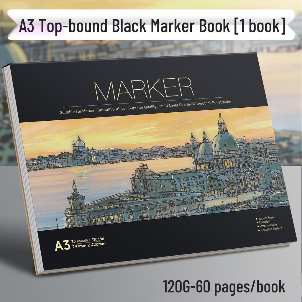 Утолщенный блокнот для рисования с откидными листами для маркеров - для аниме и студентов