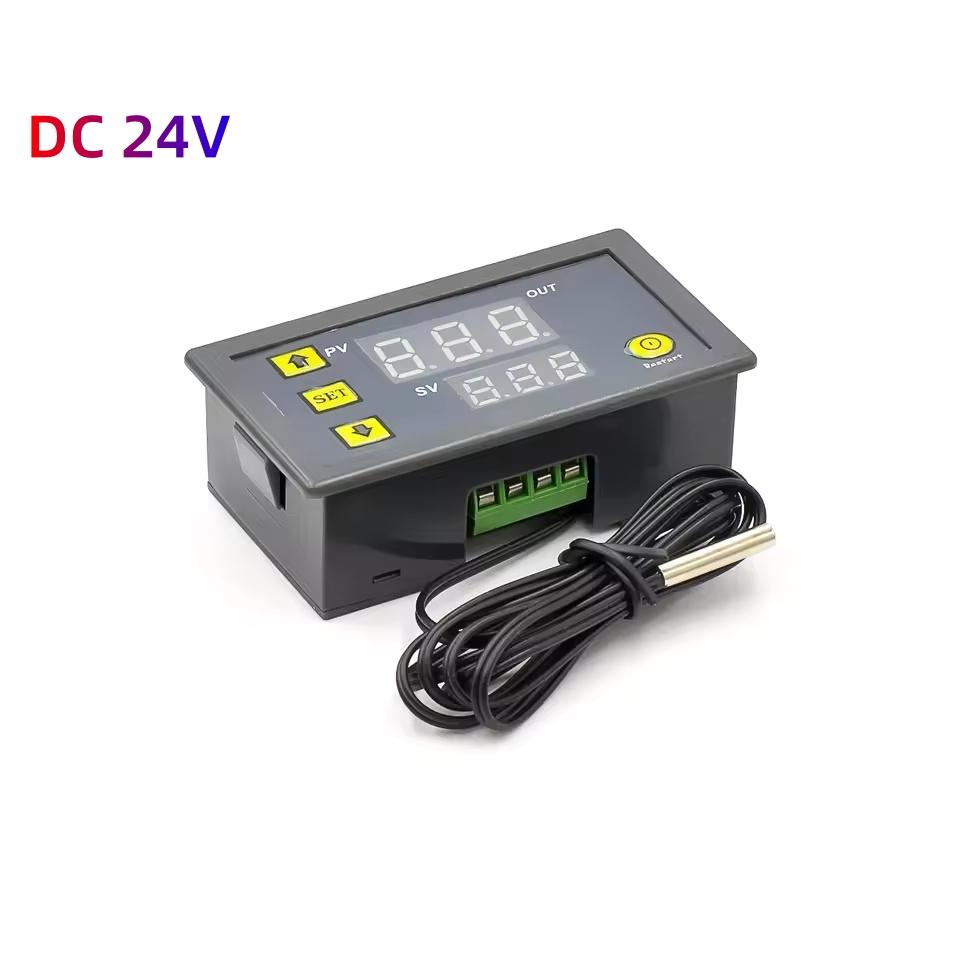 W3230 12 В 24 В AC110-220 В Зондовая линия 20А Цифровой контроль температуры Светодиодный дисплей Термостат с прибором управления нагревом/охлаждением