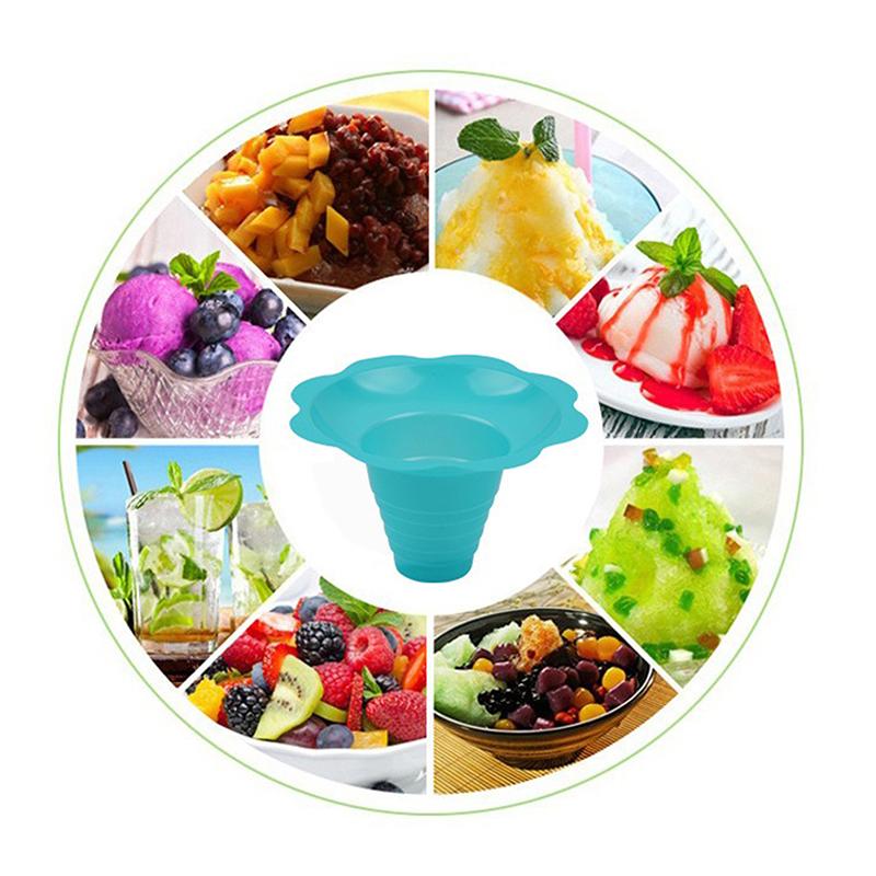 20 шт. одноразовые чашки для йогурта, снежные конусы, чашки для мороженого, смузи, чашка для мороженого, бритый лед, песок, чаша для льда, цветок, снег, чашка для льда