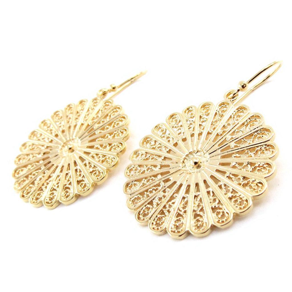 Les Trésors De Lily [E9199] - Gold Plated 'Alexandrie' Earrings