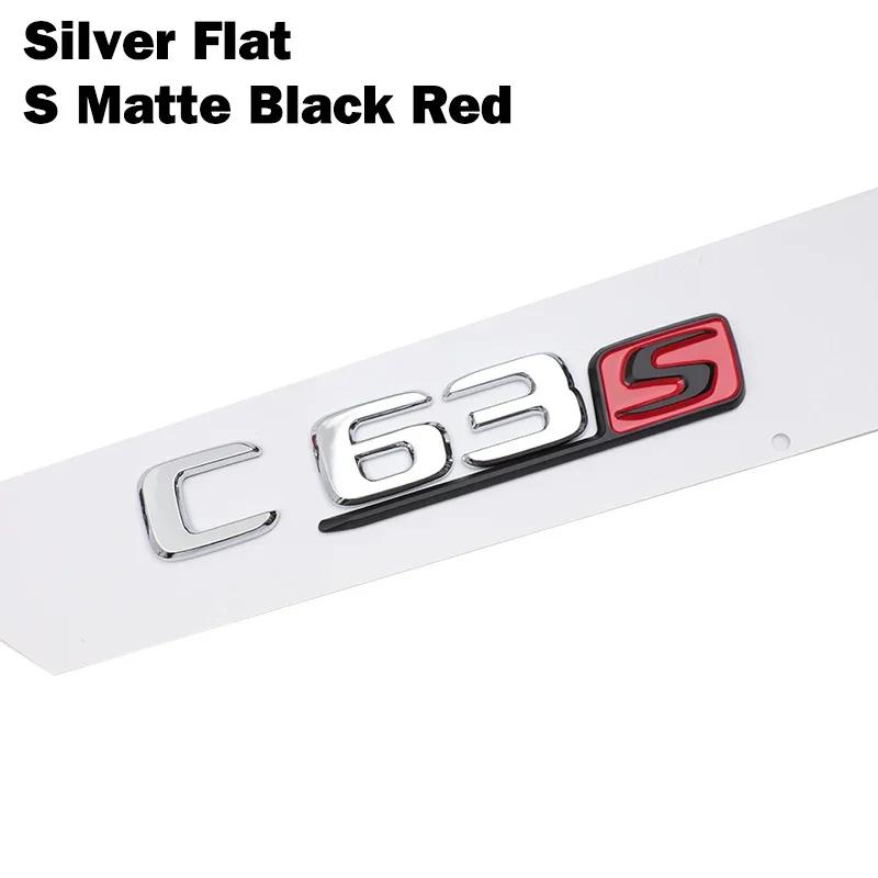 Car Tuning For Mercedes Benz AMG C Class W204 W205 C63 C63S Letter Logo 3D ABS Sticker Car Rear Trunk Emblem Nameplate Decals QX8