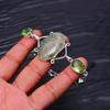 Prehnite & Green Amethyst Gemstone : 925 Sterling Silver Handmade Multi Gemstone Bracelet Jewelry