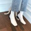 Thick Heel with Short Boots Single Boot Short Tube Tide 2024 Autumn New Soft Low Heel Square Head  Yui890