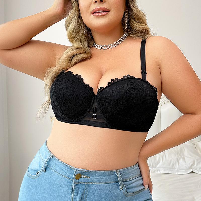 Европейский и американский женский бюстгальтер большого размера, бюстгальтер со сборками, нижнее белье пуш-ап, топ, сексуальное кружевное белье