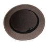 Middle-aged women's elegant wool top hat with diamonds, satin bow, basin hat, autumn and winter outdoor cold-proof mother's old lady hat