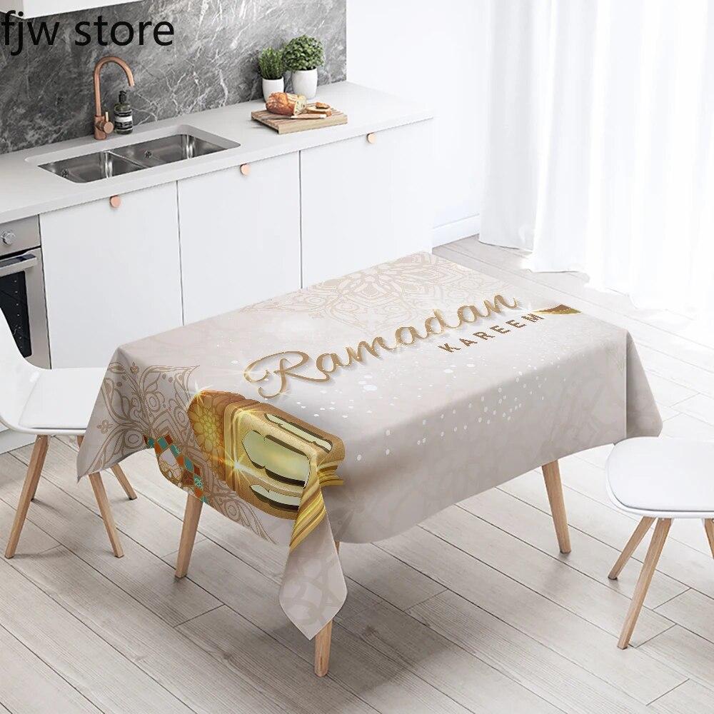 Рамадан Карим декоративная скатерть исламская мусульманская мечеть Рамадан Мубарак декоративная скатерть украшение дома противообрастающее покрытие
