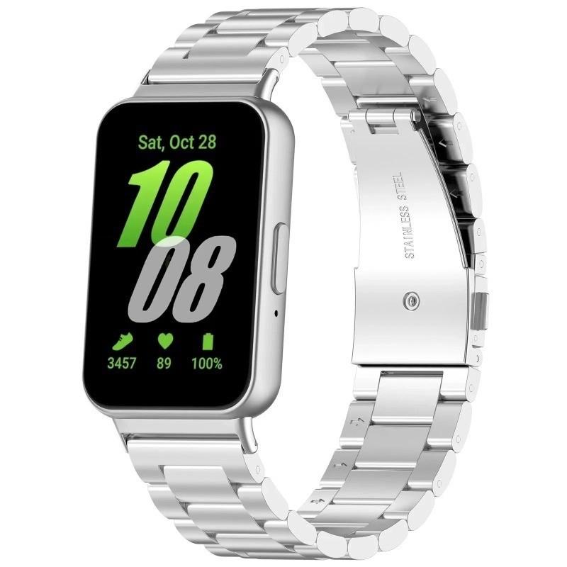 Stainless Steel Metal Wrist Strap For Samsung Galaxy Fit 3 SM-R390 Replacement Watchband Bracelet