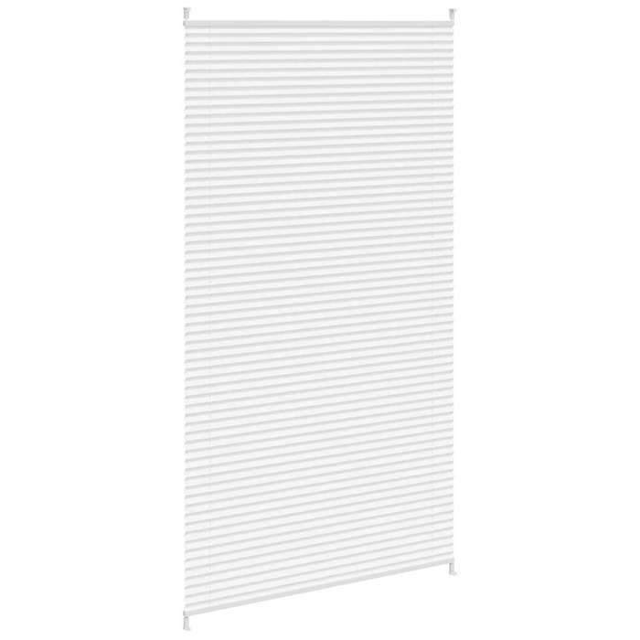 Store plissé - Maison Exclusive - 100 x 200 cm - Blanc - Montage sans perçage