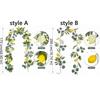 Realistic Artificial Lemon Garland Eucalyptus Leaves Simulation Lemon Vine  Kitchen Decor