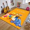 Custom Winnie Mat Personalized Name, Polyester Washable Indoor Entryway Rug, Gift for Christmas, Easter, Thanksgiving Day