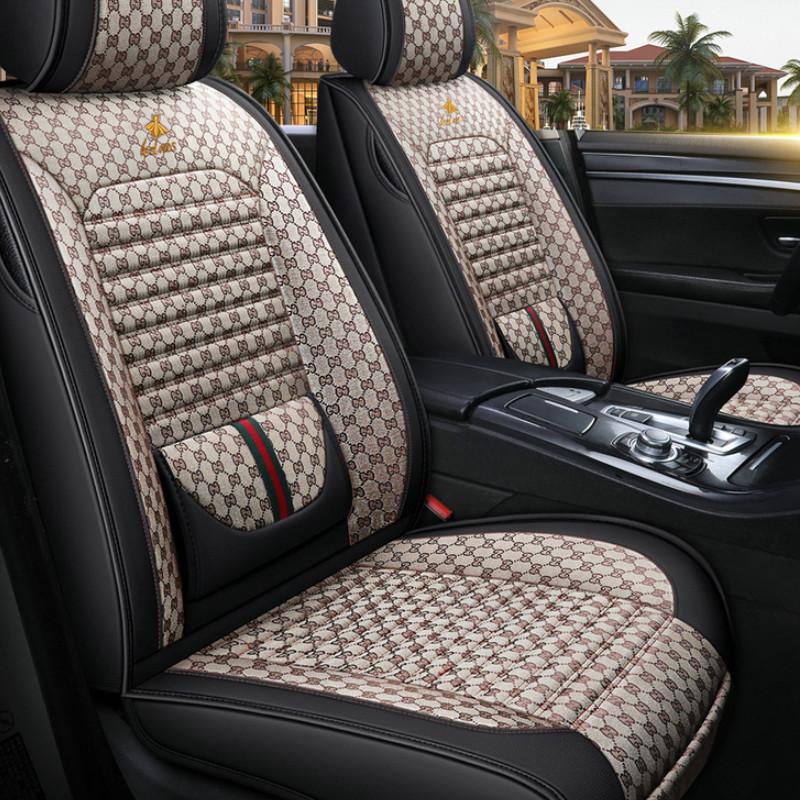 Износостойкая и грязеотталкивающая подушка сиденья Four Seasons. Чехол на автомобильное сиденье. Подушка сиденья. Полный набор чехлов для пятиместных автомобилей.