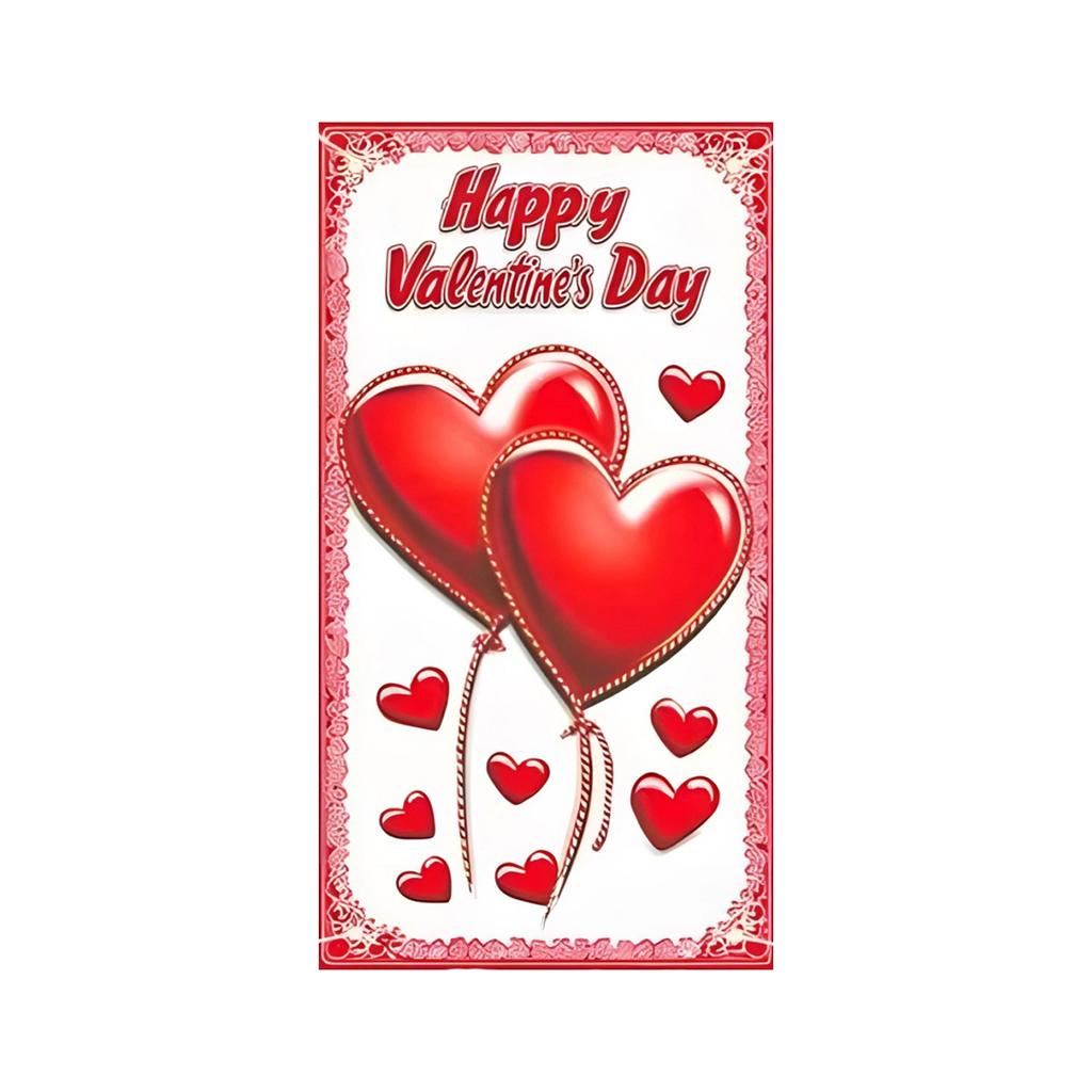 Valentine's Day Door Curtain Decoration Party Atmosphere Love Hanging Flag Decoration Door Frame Door Cover