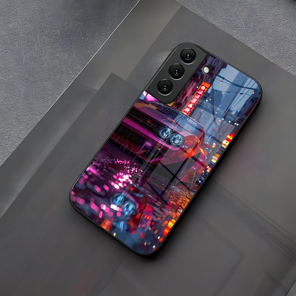 Чехол для телефона Supercar Стекло для Samsung Galaxy S23 S24 S21 S22 S20 Ultra Fe Plus A34 A54 A24 A52 A53 M54
