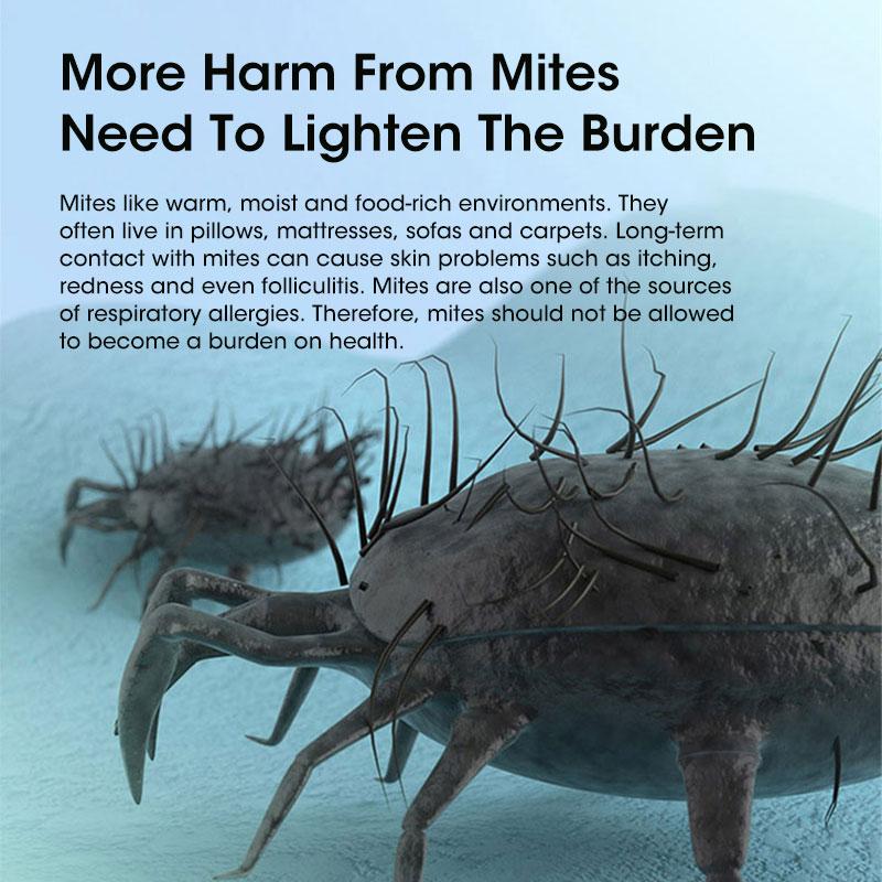 Portable Vacuum Cleaner Mite Remover USB Rechargable Dust Mite Removal 350W 10KPa Housekeeper Cleaner for Home Bed Sofa Carpet