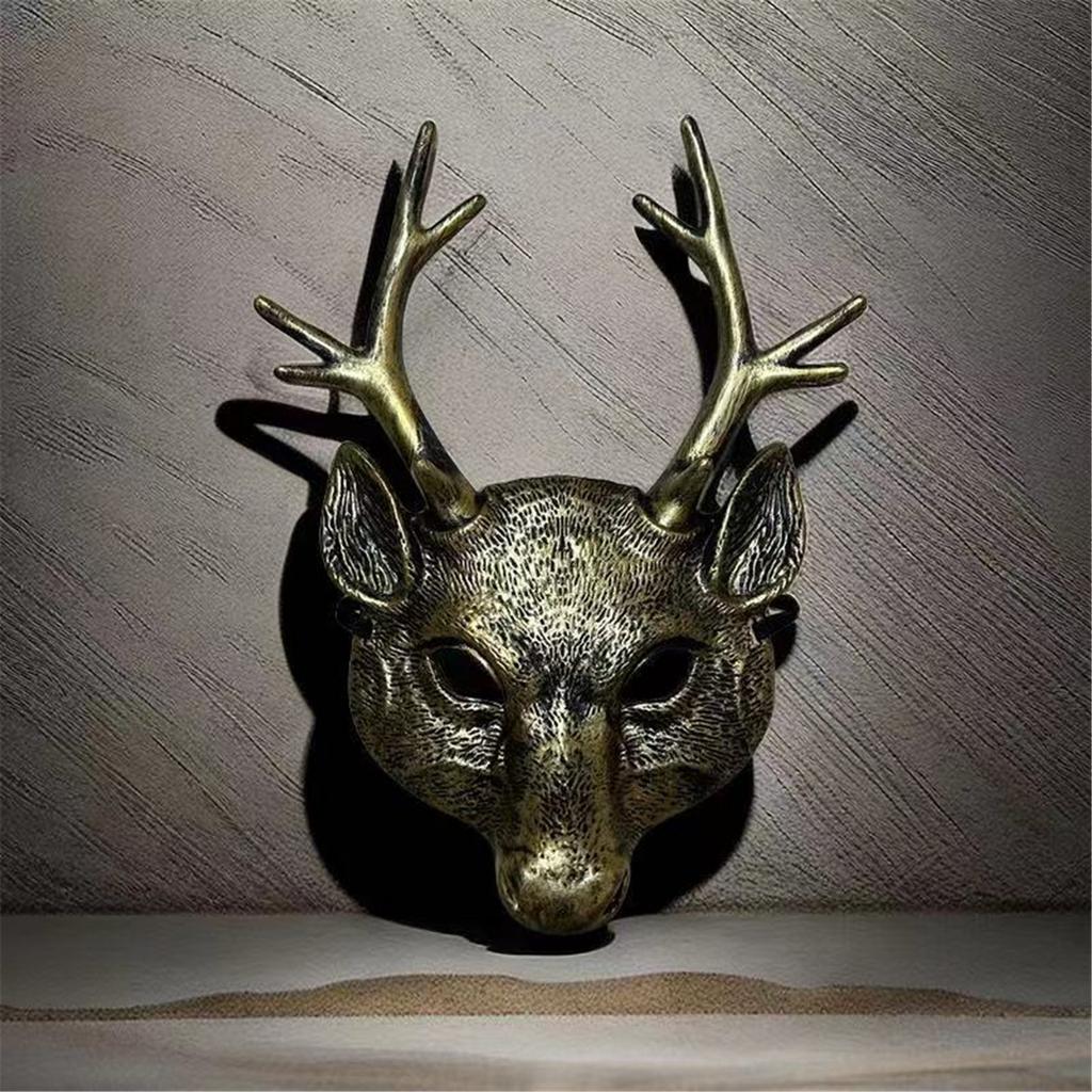 Deer Mask For Kids Adults Festival Party, Halloween Deer Cosplay Mask Deer Head Mask Halloween Deer Costume