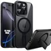 Protective Case for iPhone 16 Pro Max - BOOLING - Shockproof - Scratch-resistant - Black Magnetic Stand