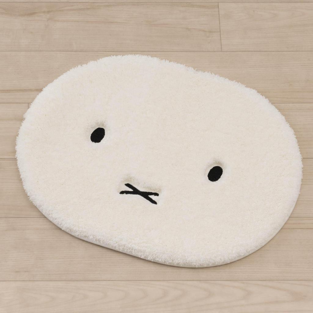 Miffy Fluffy Face Accent Mat 53271 by Senko, Ivory