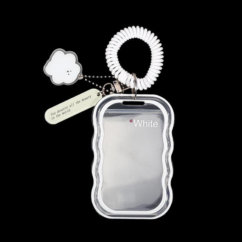 Креативный дизайн Kpop держатель для фотокарточек Прозрачный держатель для карточек Брелок для фото чехлы для автобусных карточек Чехол для студенческих карточек Защитник для фотографий