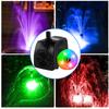 15W 800L/H Submersible Pond Fountain Pump With Led Lights, Ultra Quiet Water Pump, Pond Fountain Pumps For Small Pond