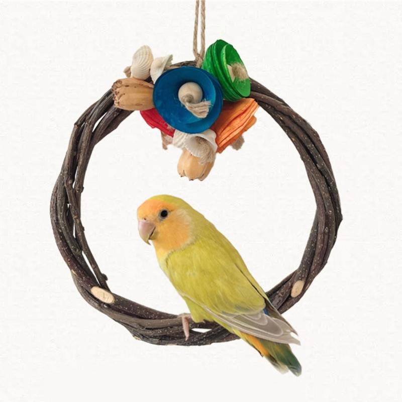 Bird Rest Station Durablity Swing Branch for Comfort and Entertainment Bird Enthusiasts Bird Shop Owner Training Toy