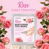 5 Packs Rose Moisturizing Foot Masks - Hydrating & Softening for Rough, Dry, Cracked Skin, Provides Intense Hydration for Silky-Smooth Feet