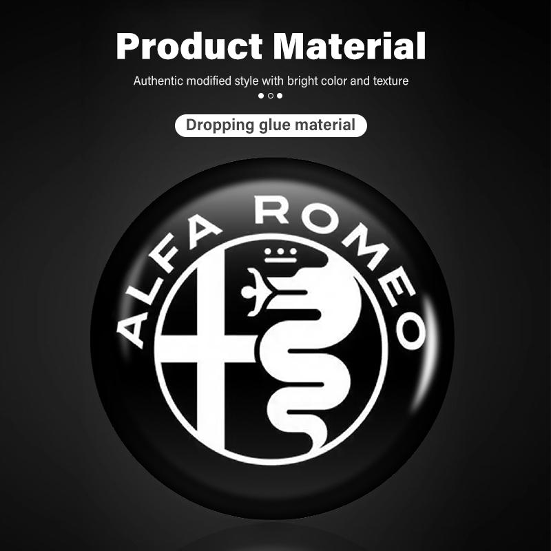 For Alfa Romeo 2026 Hot Sticker For Alfa Romeo 15mm Car Remote Key Stickers Car Door Badge Emblem Car Accessories Giulietta GT 1