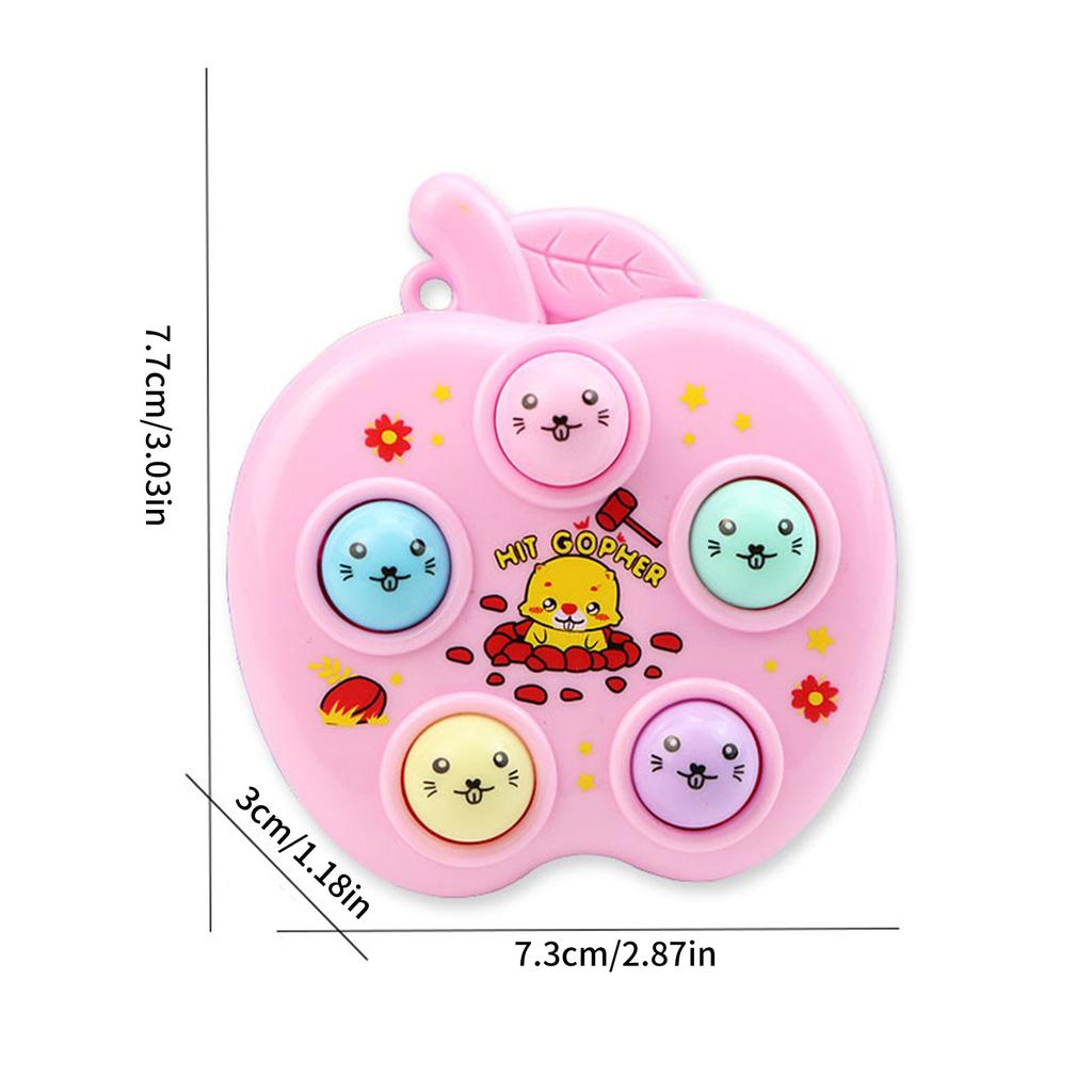 Декомпрессионная игрушка-молоток, игрушка для стукания, ручная игра «Ударь крота», декомпрессионный брелок для взрослых, игрушка для координации рук и глаз