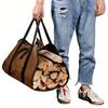Heavy-Duty Firewood Carrier Bag, Durable Polyester Tote with Sturdy Handles for Camping & Outdoor. Easy Carry & Storage.