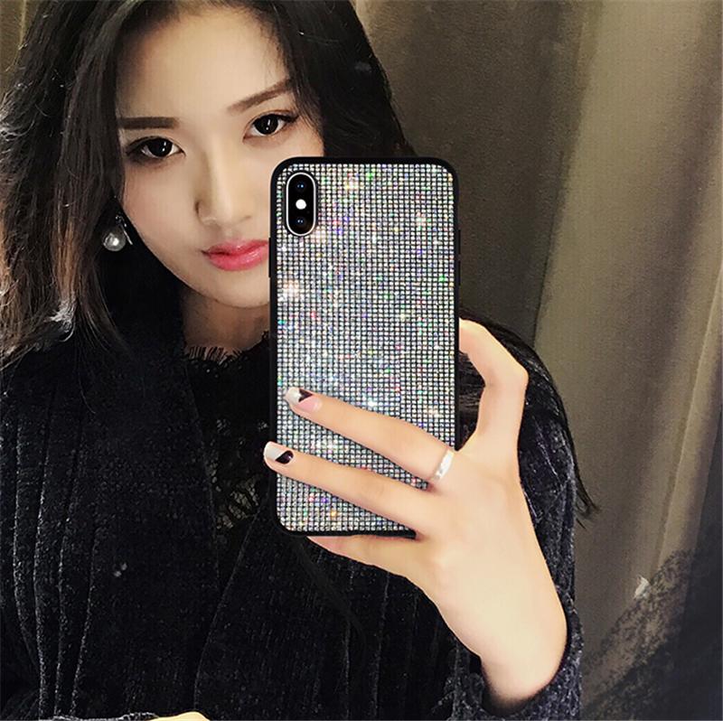 Для Samsung A13 A14 A15 A16 A23 A33 A53 A73 Redmi Note 13 12 11 Pro 12S Huawei iPhone роскошный блестящий блестящий жесткий ПК + мягкий TPU противоударный чехол для телефона