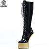 New Arrive 18CM High Horse Heel Platform Women Cosplay Knee-high Boots