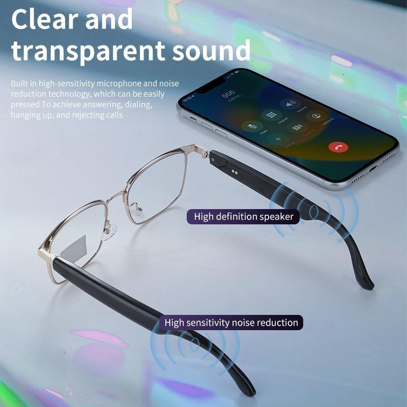 Умные очки Bluetooth с изменяющимся цветом и защитой от УФ-лучей для прослушивания музыки и совершения звонков, аудиоочки с наушниками для совершения звонков