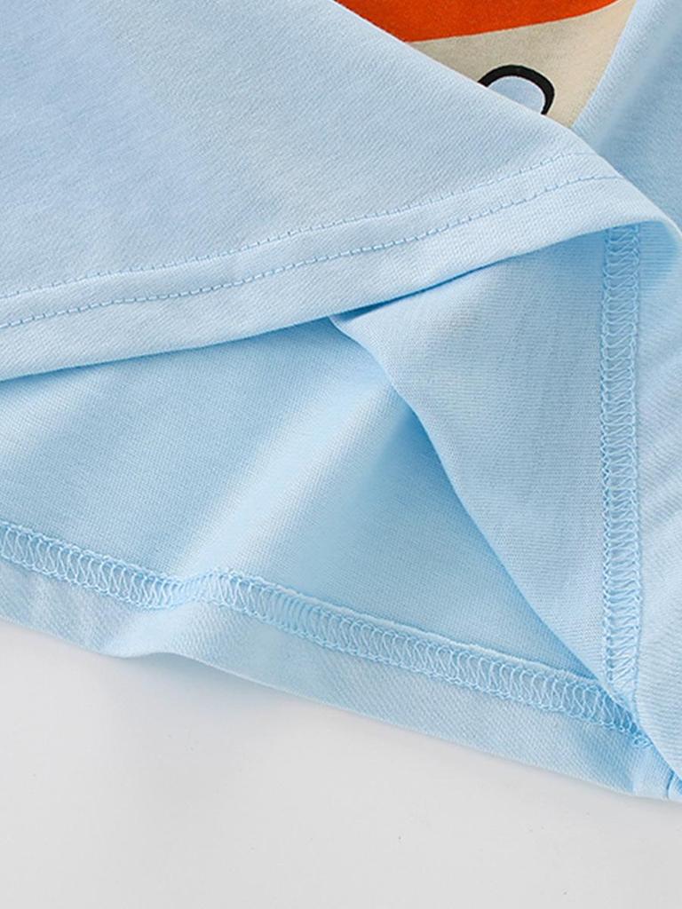 Cartoon Whale Ocean Round Neck Short-Sleeve Children's T-Shirt