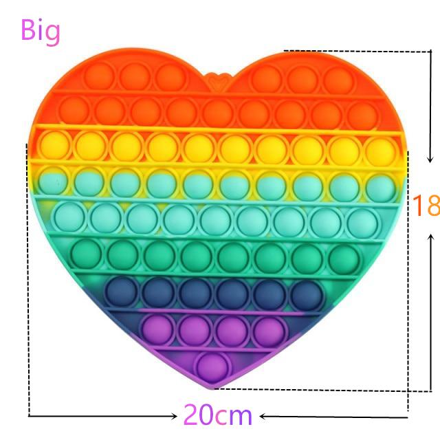 Новый Push Bubble Fidget антистрессовые игрушки для взрослых и детей Единорог динозавр Pop Fidget Сенсорная игрушка Аутизм Особые потребности средство для снятия стресса