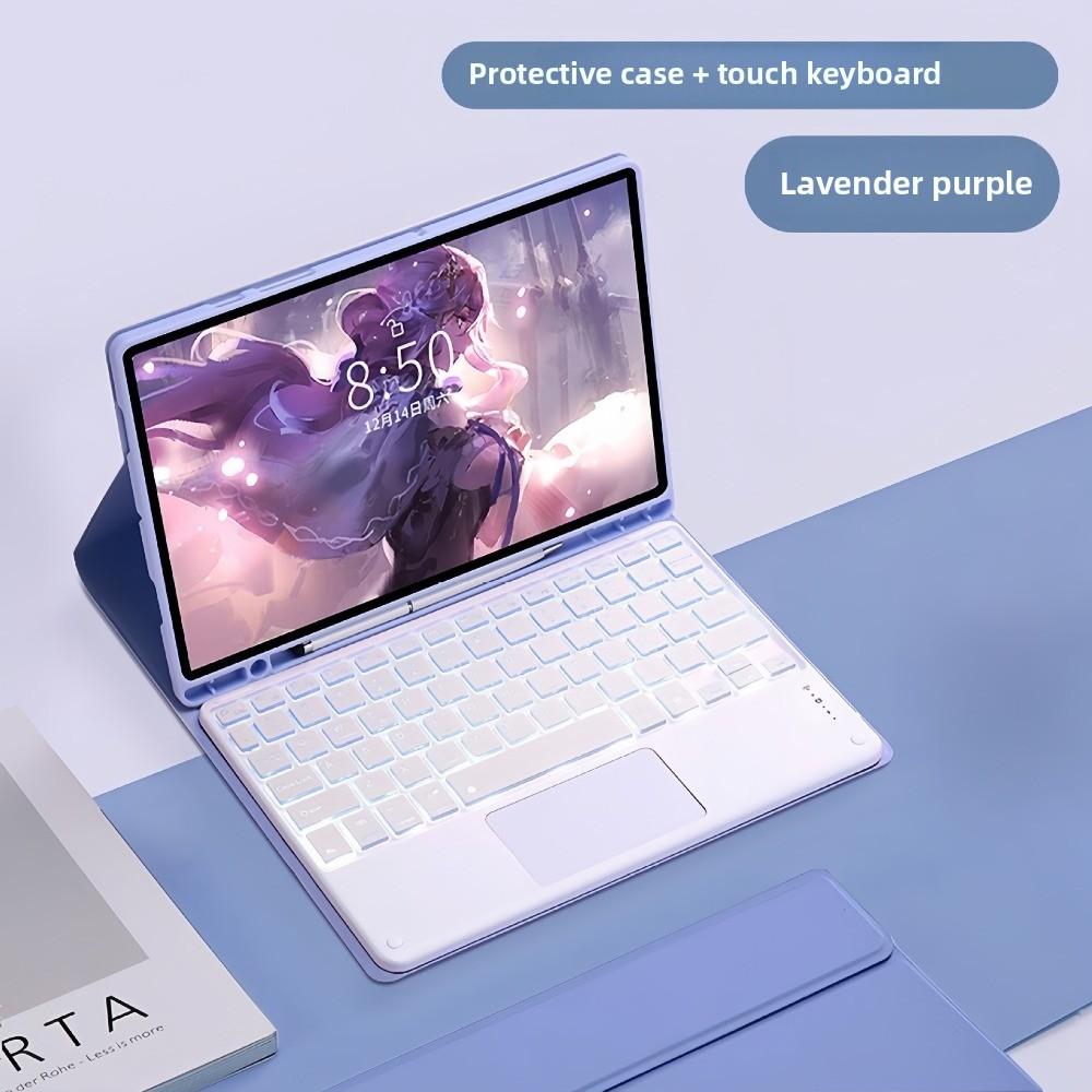 Кожаный чехол для планшета Samsung A9 Plus с магнитной клавиатурой и слотом для S Pen Совместим с S9FE