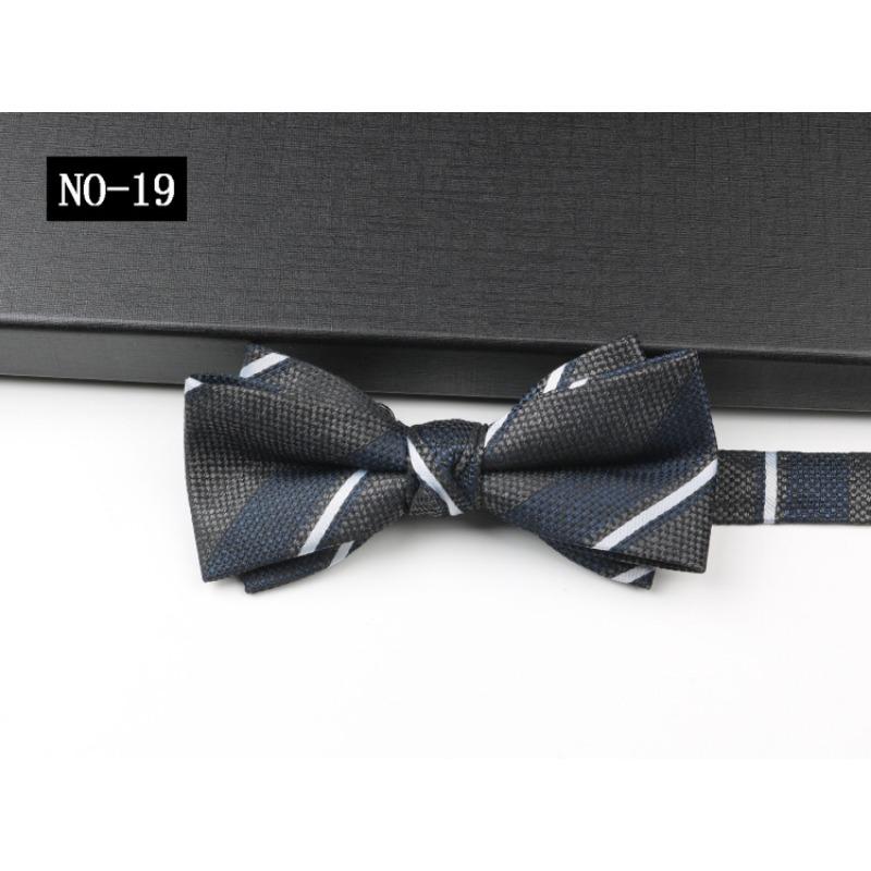 Деловой галстук-бабочка Мужская рубашка Костюм Джентльмен Узор Высококлассный Свадебный Ведущий Банкетный Бант